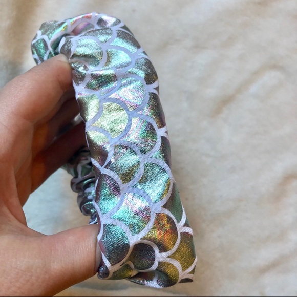 BOGO FREE Mermaid scrunchy rainbow metallic - Picture 3 of 3